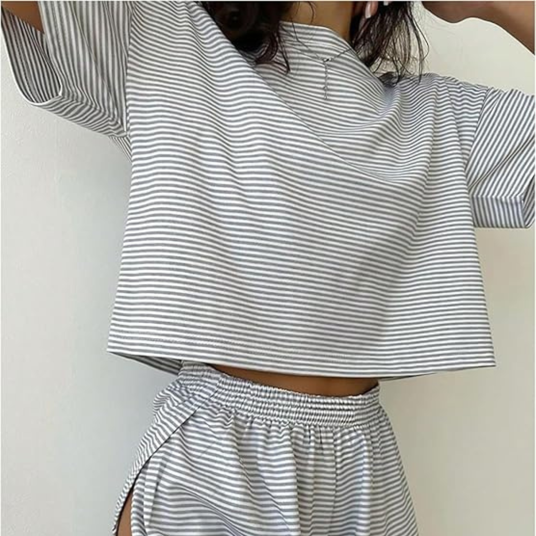 2-Piece Shorts Split Loungewear