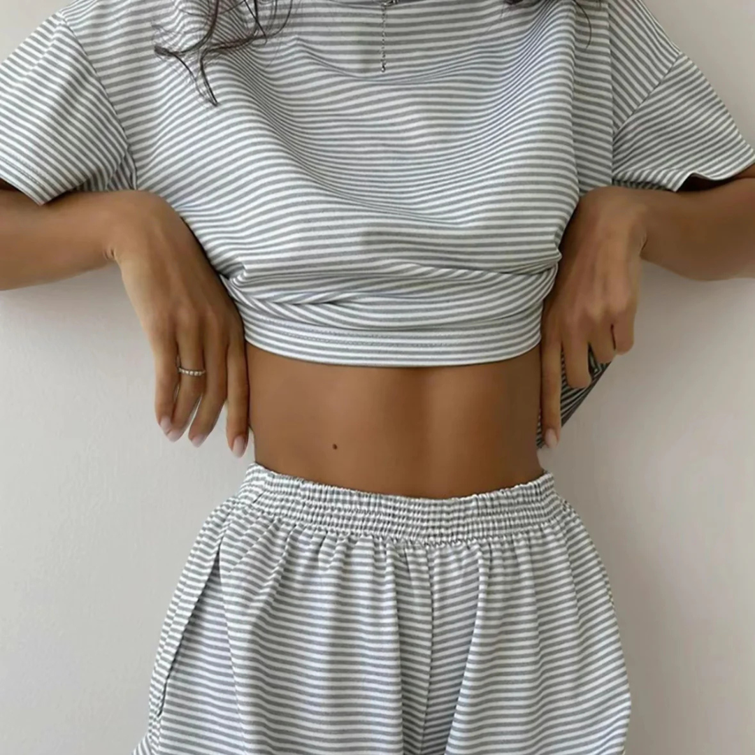 2-Piece Shorts Split Loungewear