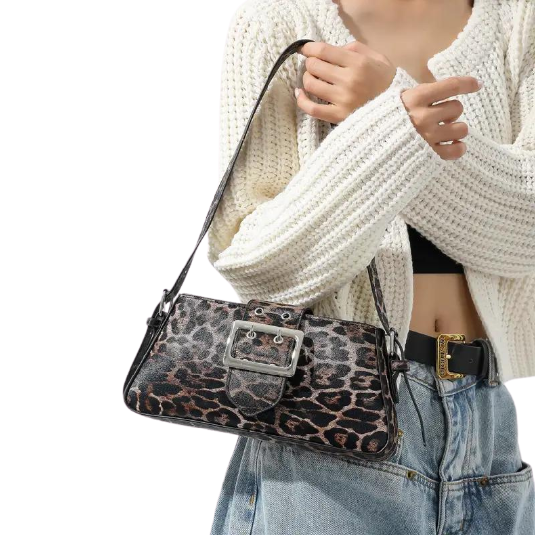 Orta Leopard Shoulder Bag