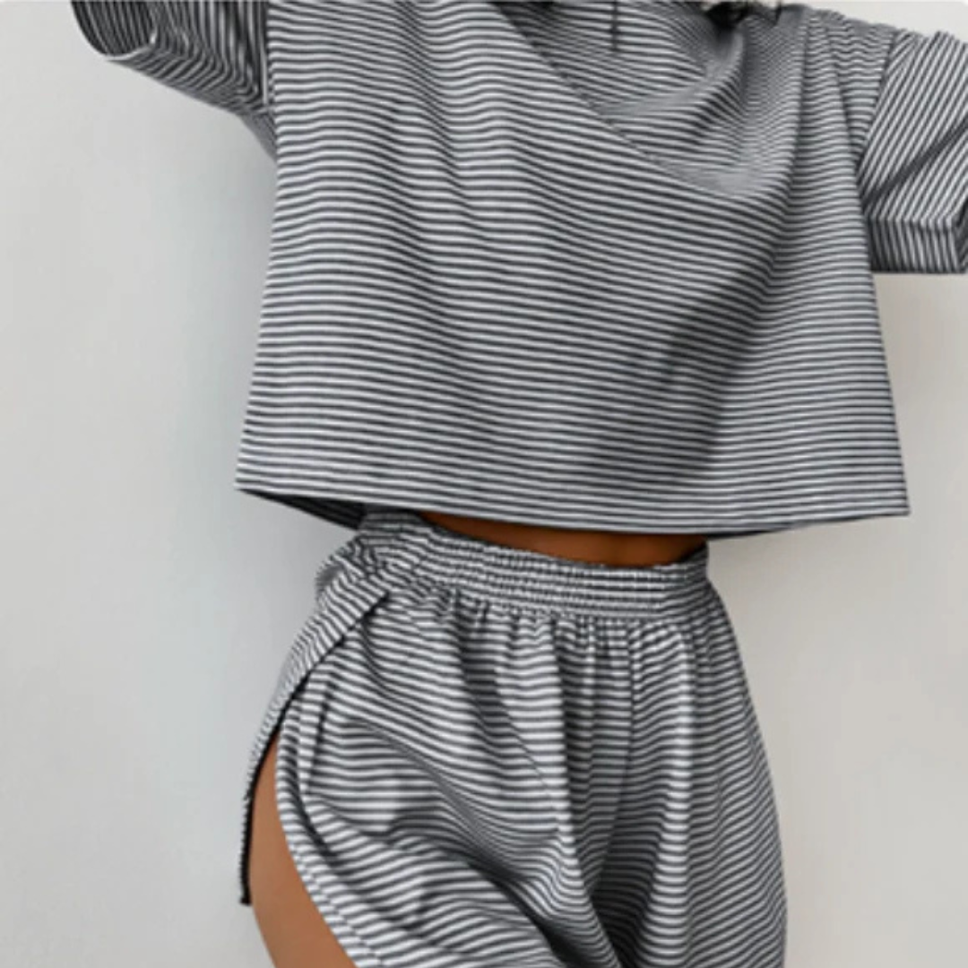 2-Piece Shorts Split Loungewear