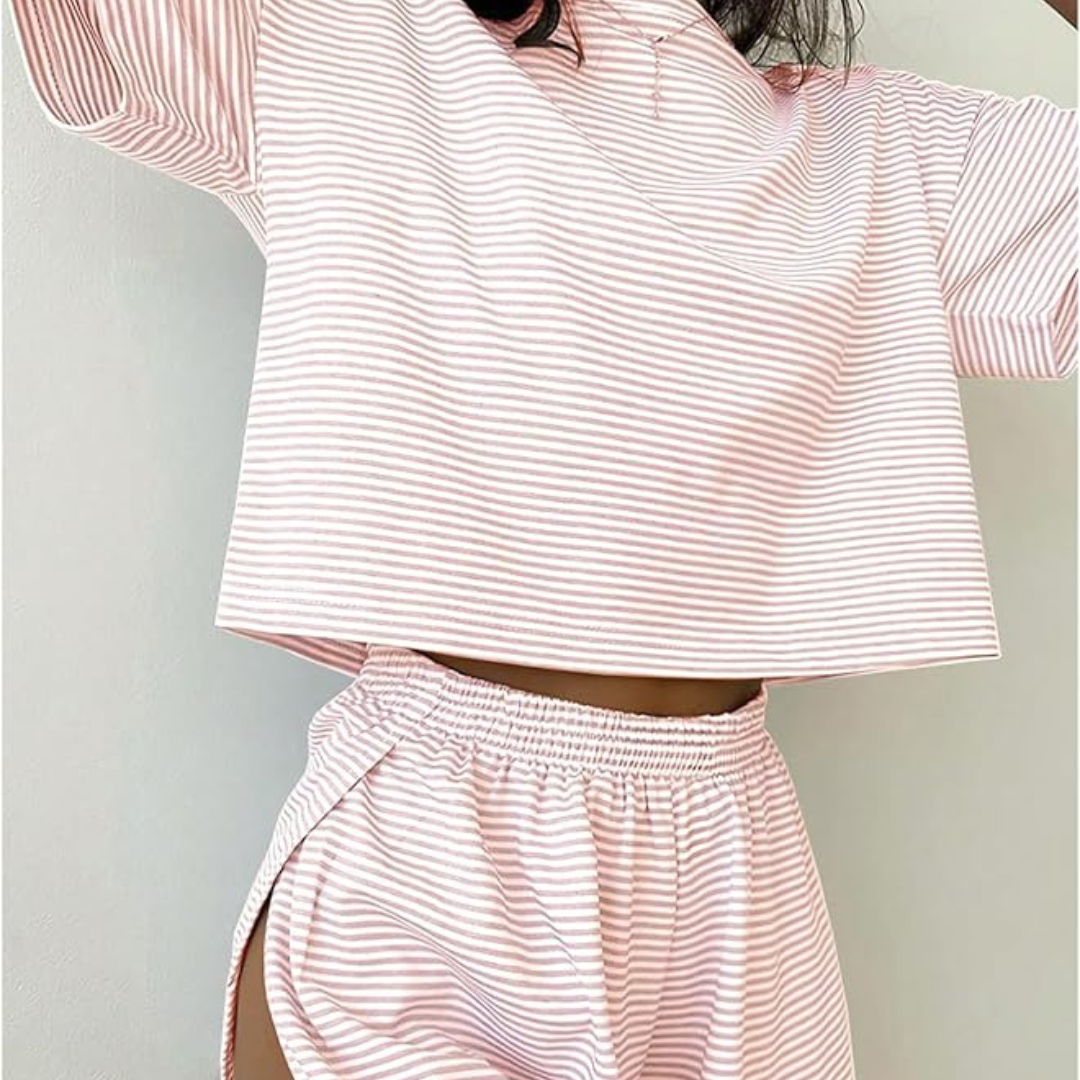 2-Piece Shorts Split Loungewear