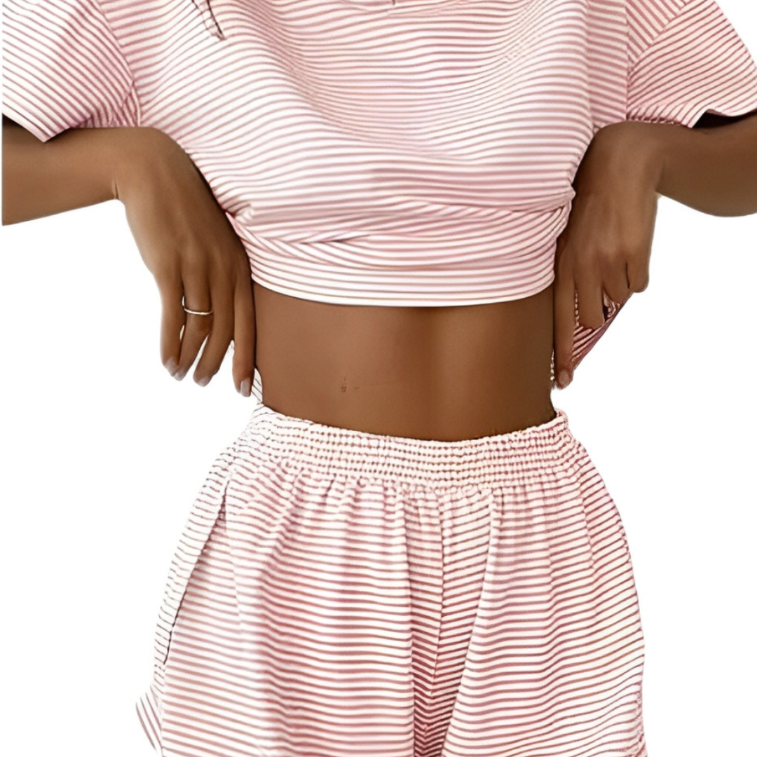 2-Piece Shorts Split Loungewear